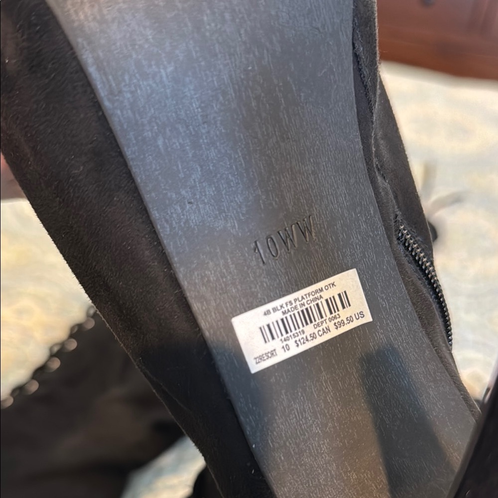 Torrid Black Lace-Up Knee-High Boots - Picture 4 of 4